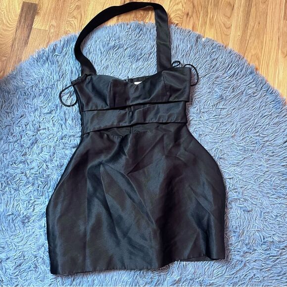 Lane JT Black Mini Dress Size L - Picture 1 of 5